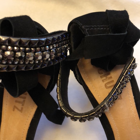 EUC SCHUTZ heels. Embroidered ankle strap. Size 8. - Picture 5 of 5